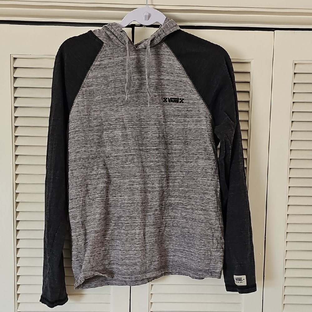 Vans Gray and Black Hoodie